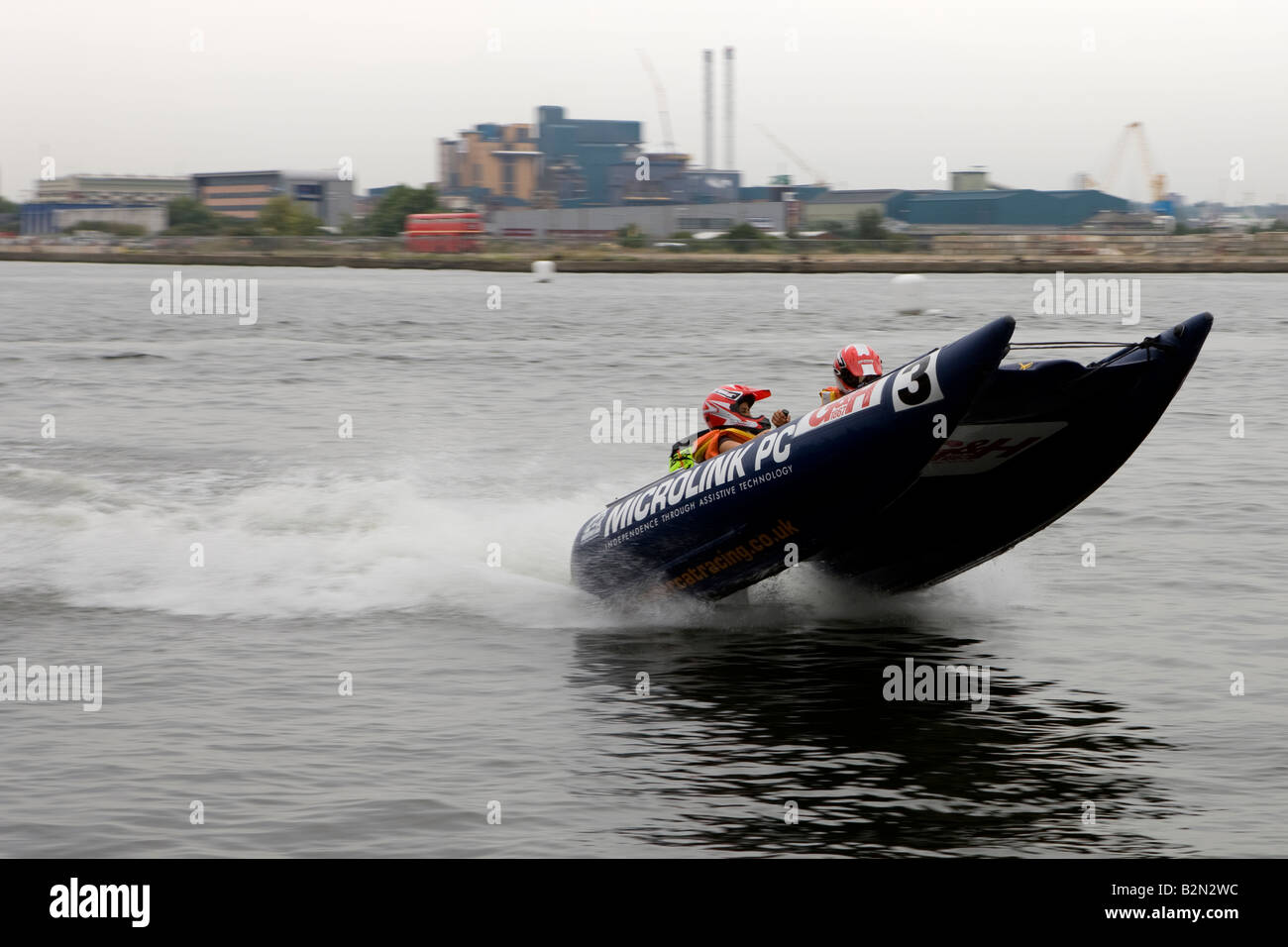 La vitesse du bateau le 5ème prb mis à l'Expositions ExCeL bateau Royal Victoria Dock Tamise London uk Banque D'Images