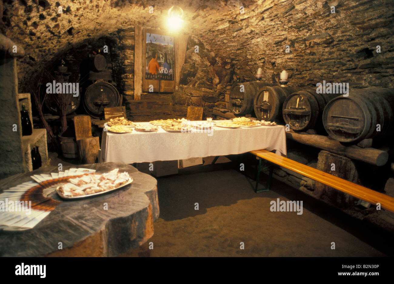 Fête du vin : cave, chambave, Italie Banque D'Images