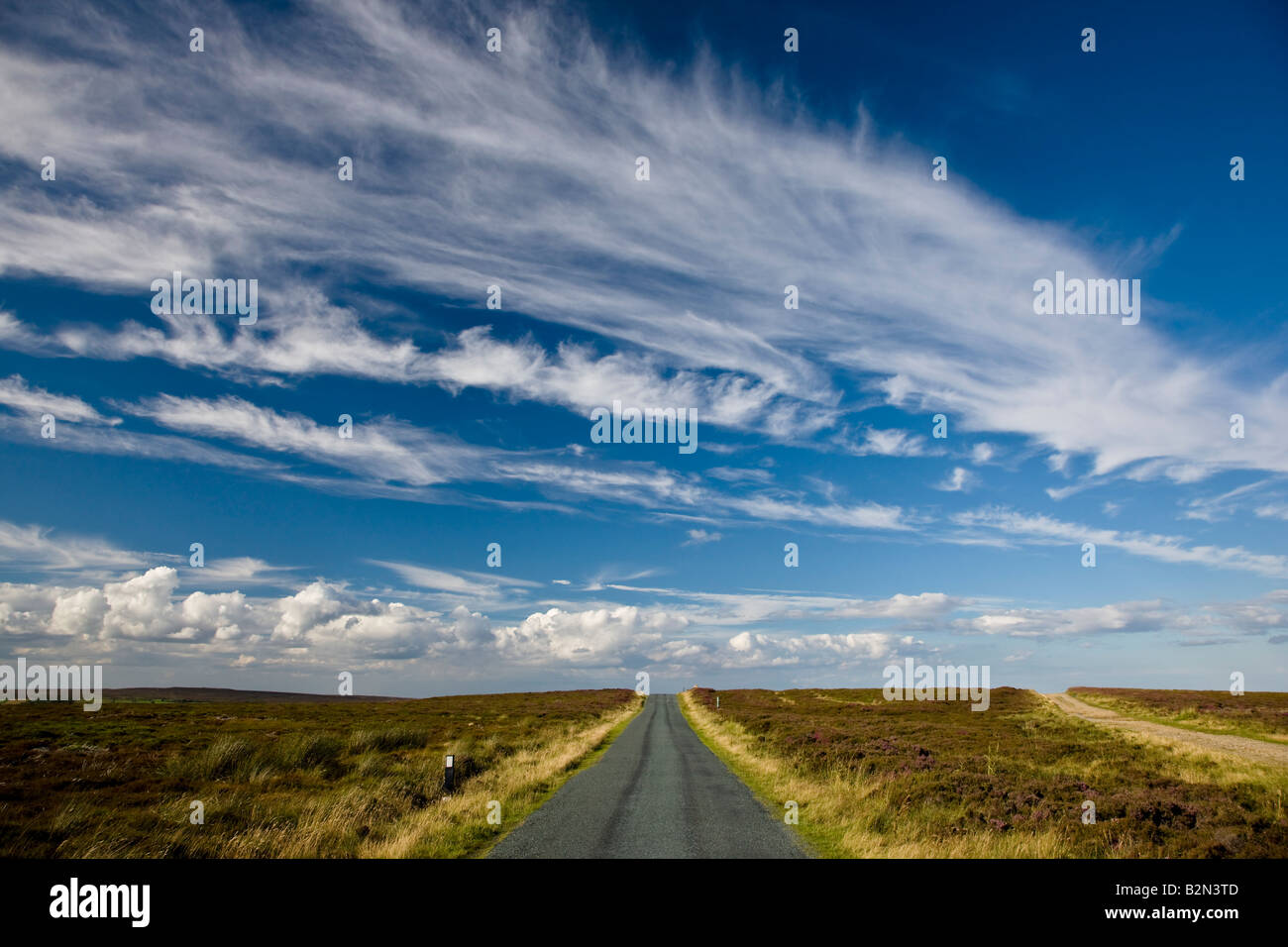 La route de Lealholm à Rosedale voyage of Glaisdale Rigg North York Moors National Park Yorkshire Banque D'Images