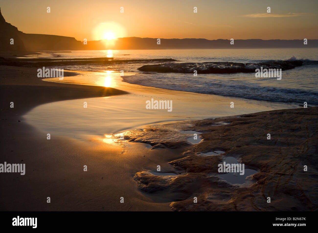 Sunrise Pt Reyes National Seashore, Océan Pacifique Californie USA, par Willard Clay/Dembinsky Assoc Photo Banque D'Images