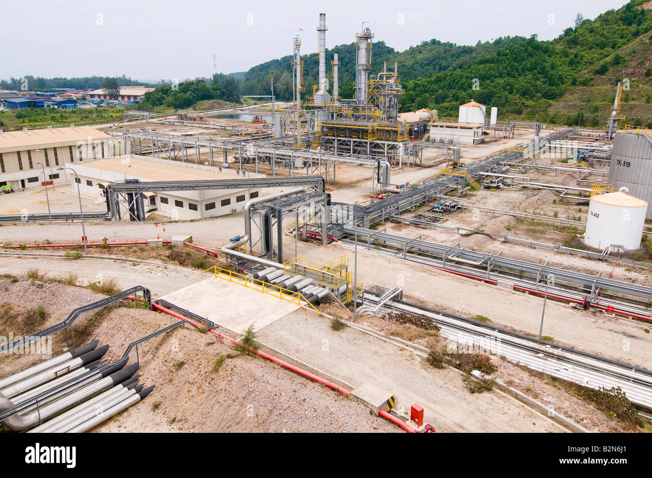 Raffinerie de pétrole en Malaisie Banque D'Images
