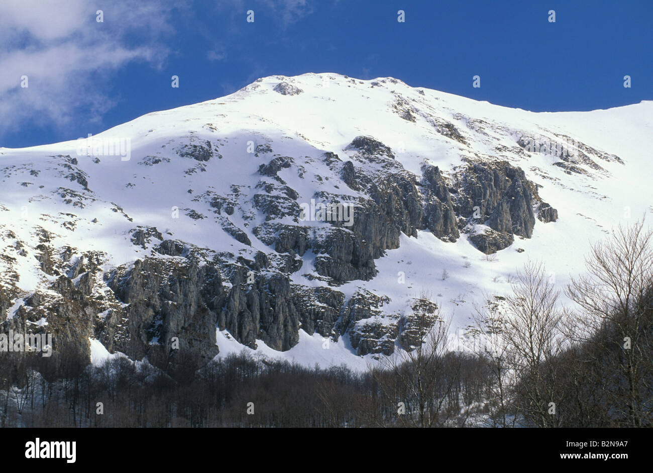 Le mont terminillo terminillo, montagne, italie Banque D'Images