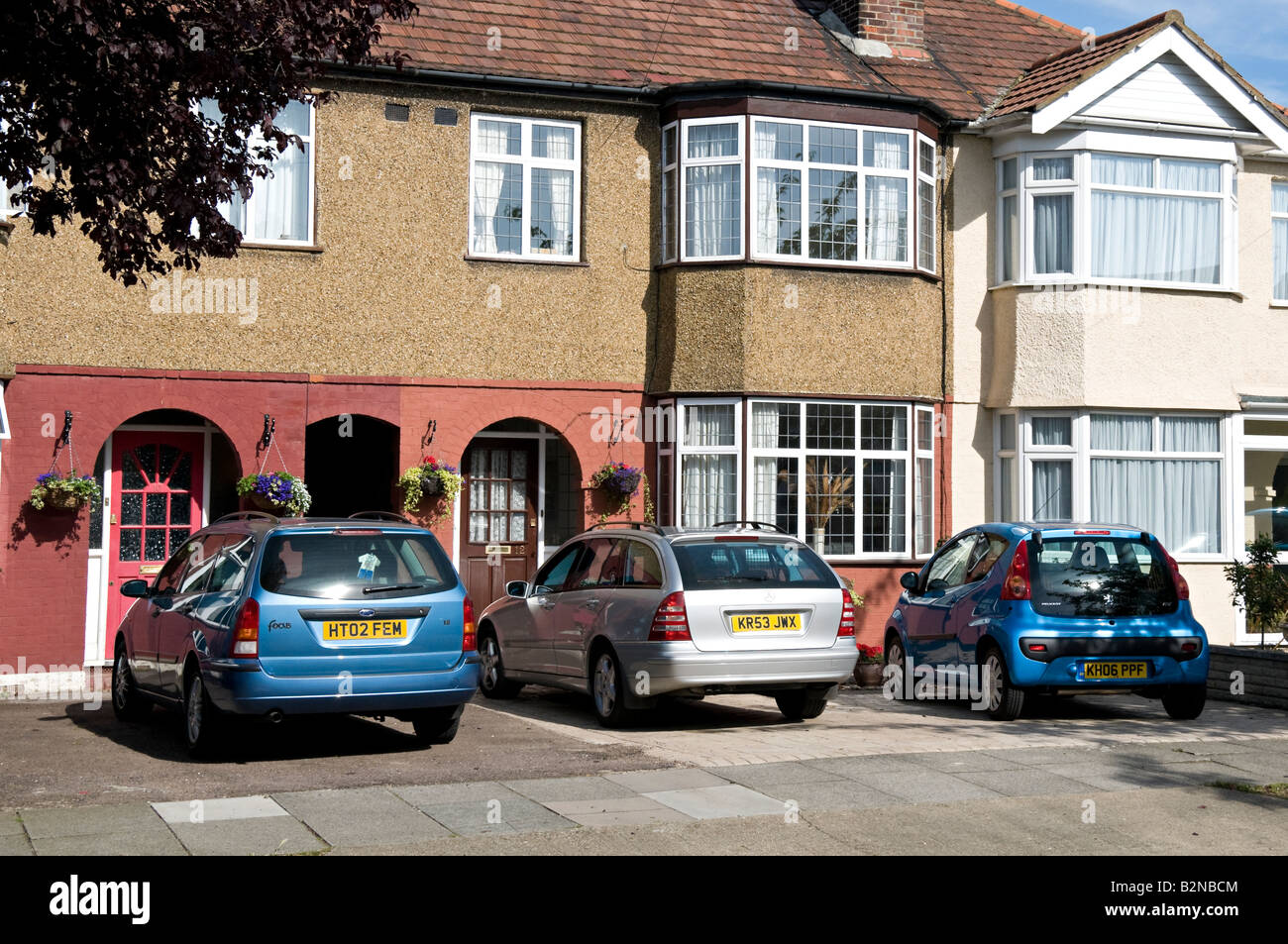 Off street parking Enfield Royaume-Uni Banque D'Images