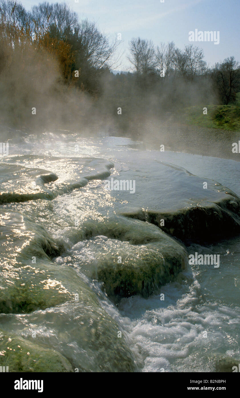 Thermes naturelles, Saturnia, italie Banque D'Images