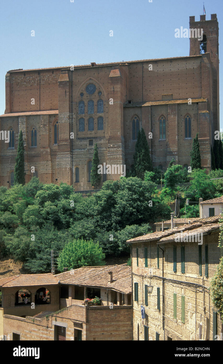 L'église Saint Dominique, Sienne, Italie Banque D'Images