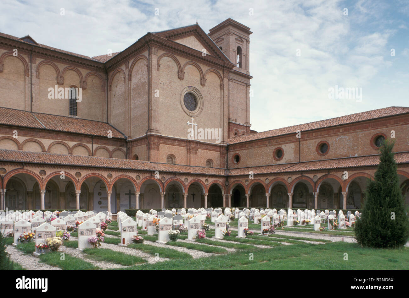 L'église Saint Christophe et certosa, Ferrara, Italie Banque D'Images