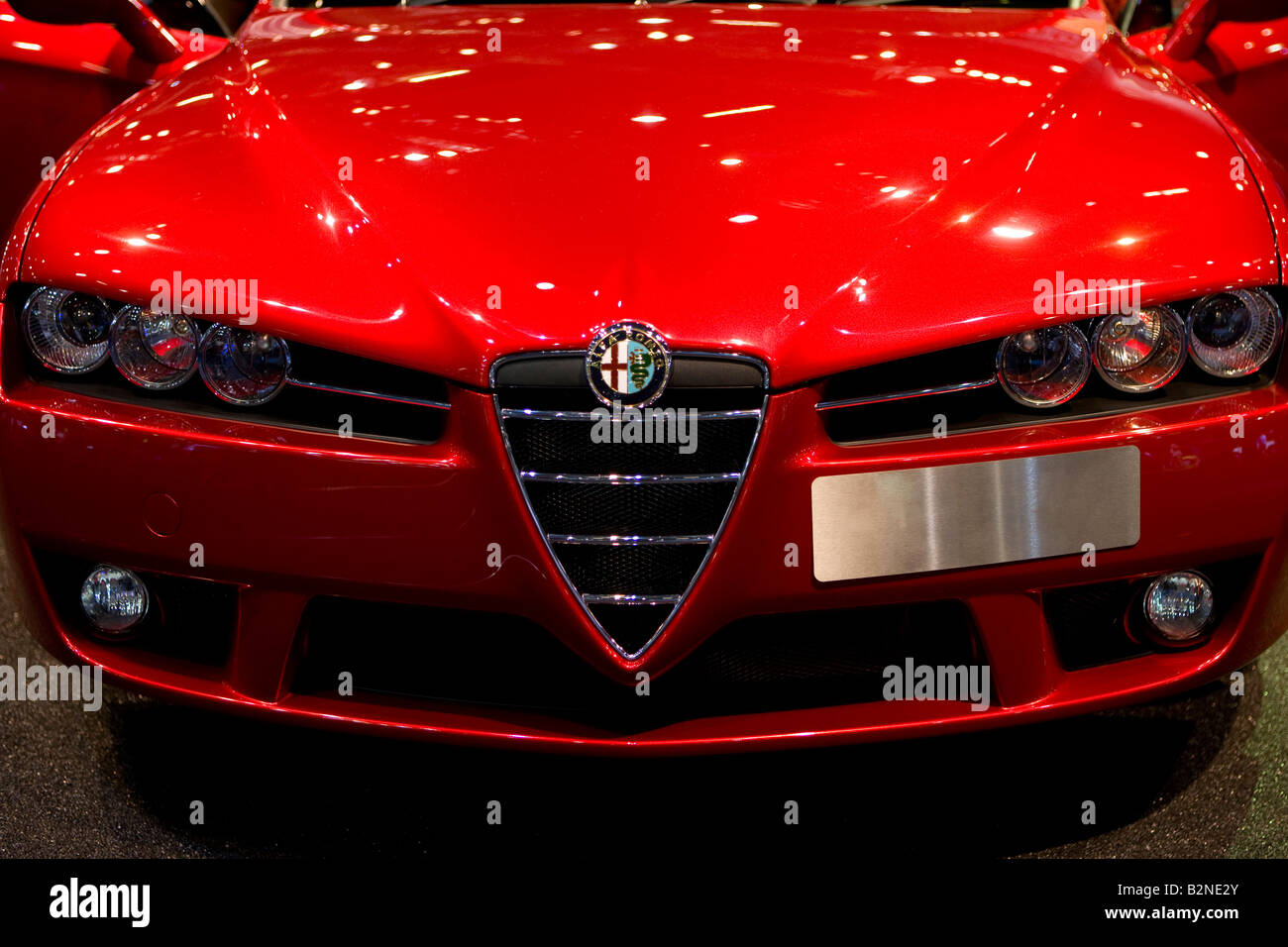 Avant d'une voiture Alfa Romeo Brera S Banque D'Images