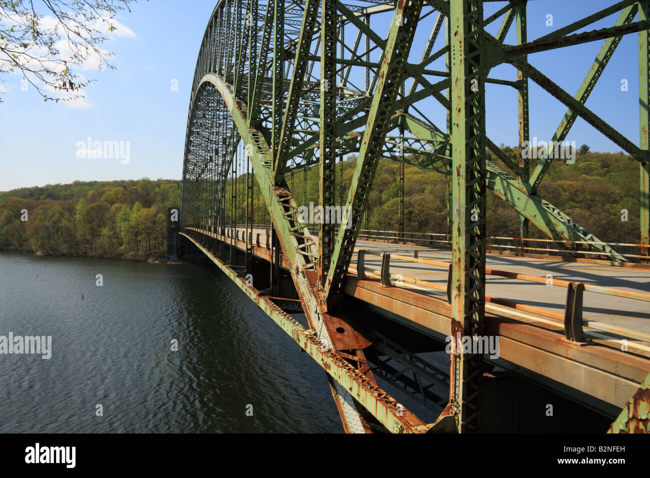 Anciens Combattants Pont sur l'Hudson River Banque D'Images