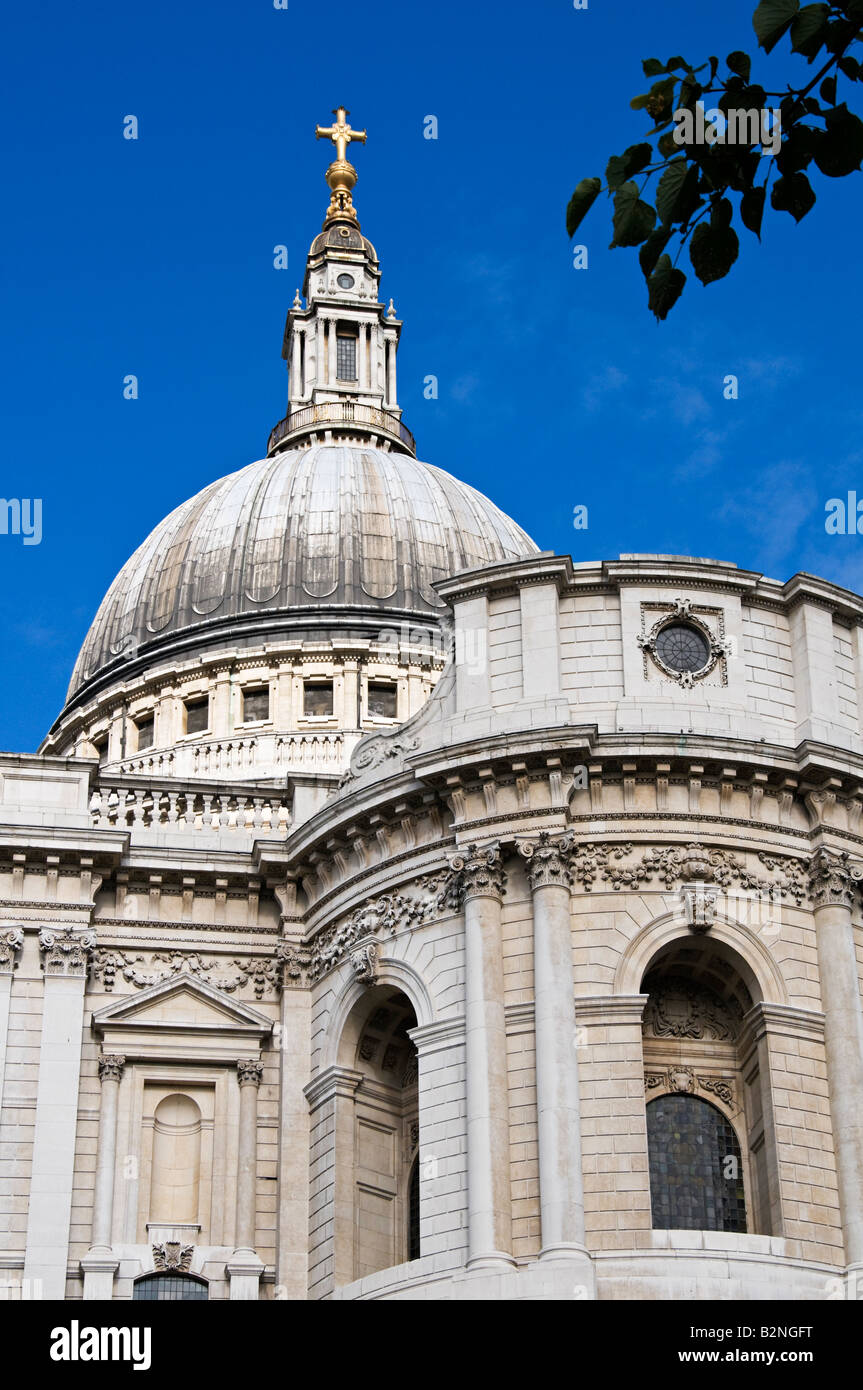 Dôme de la cathédrale St Paul London United Kingdom Banque D'Images