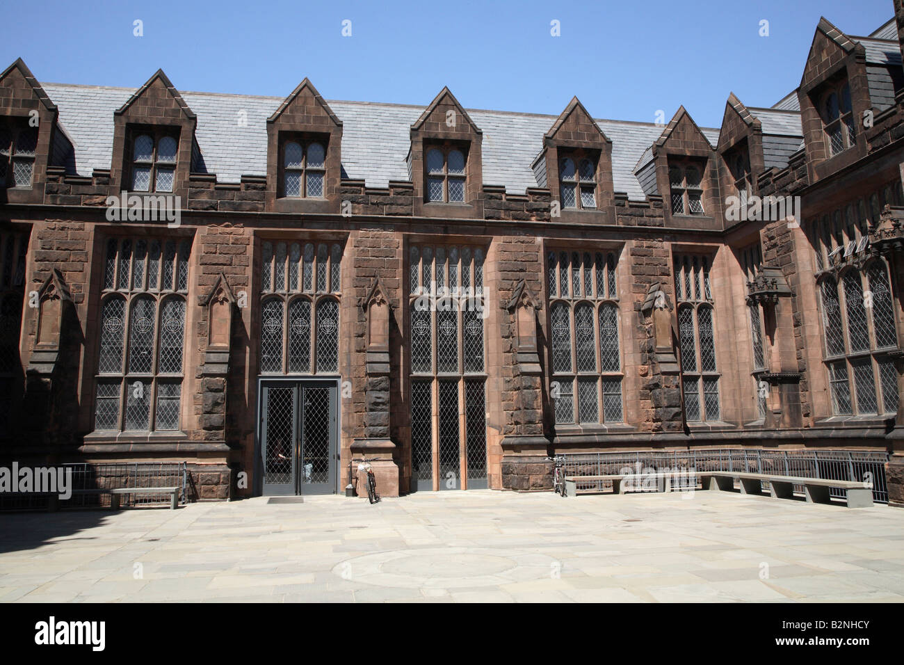 Cour centrale au Moyen-Orient Pyne Hall, l'Université de Princeton. Banque D'Images