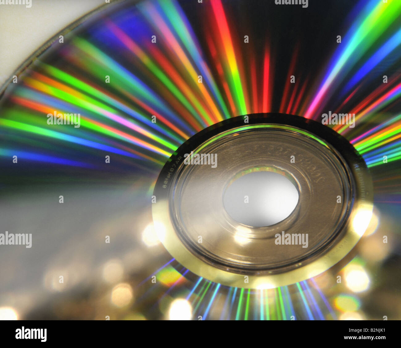 Technologie CONCEPT : Close-up view of CD Banque D'Images