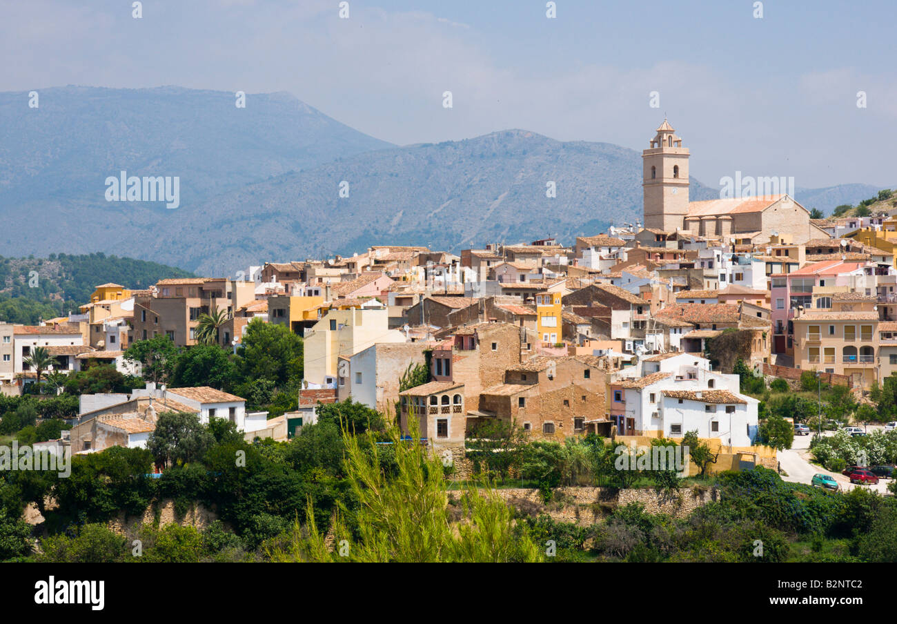 Costa Blanca Espagne le village de Polop près de Benidorm Banque D'Images