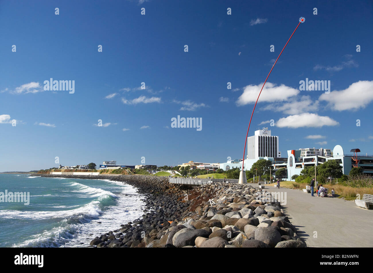 Wind Wand New Plymouth Waterfront Taranaki Île du Nord Nouvelle-zélande Banque D'Images