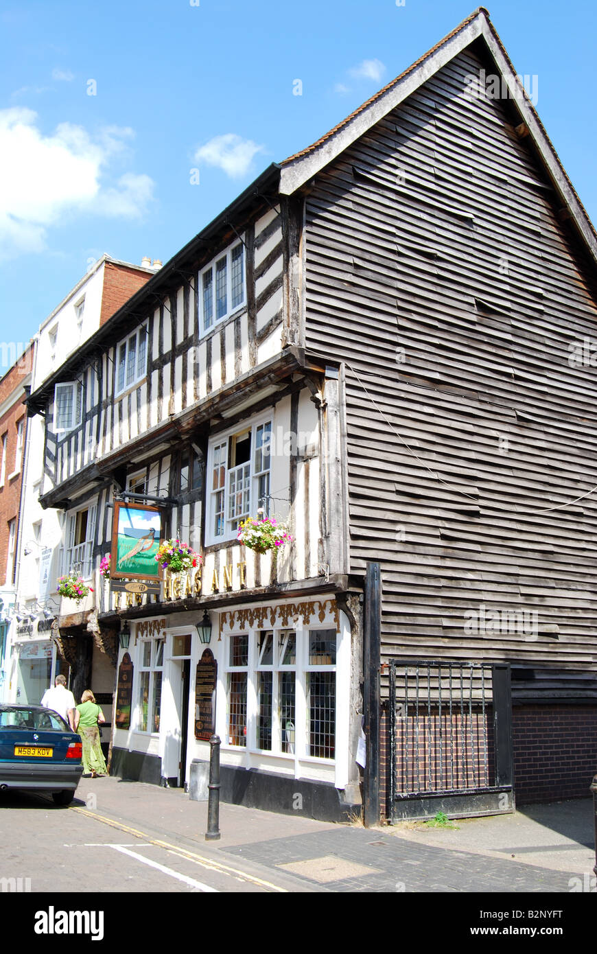 Pub de faisan, New Street, Worcester, Worcestershire, Angleterre, Royaume-Uni Banque D'Images