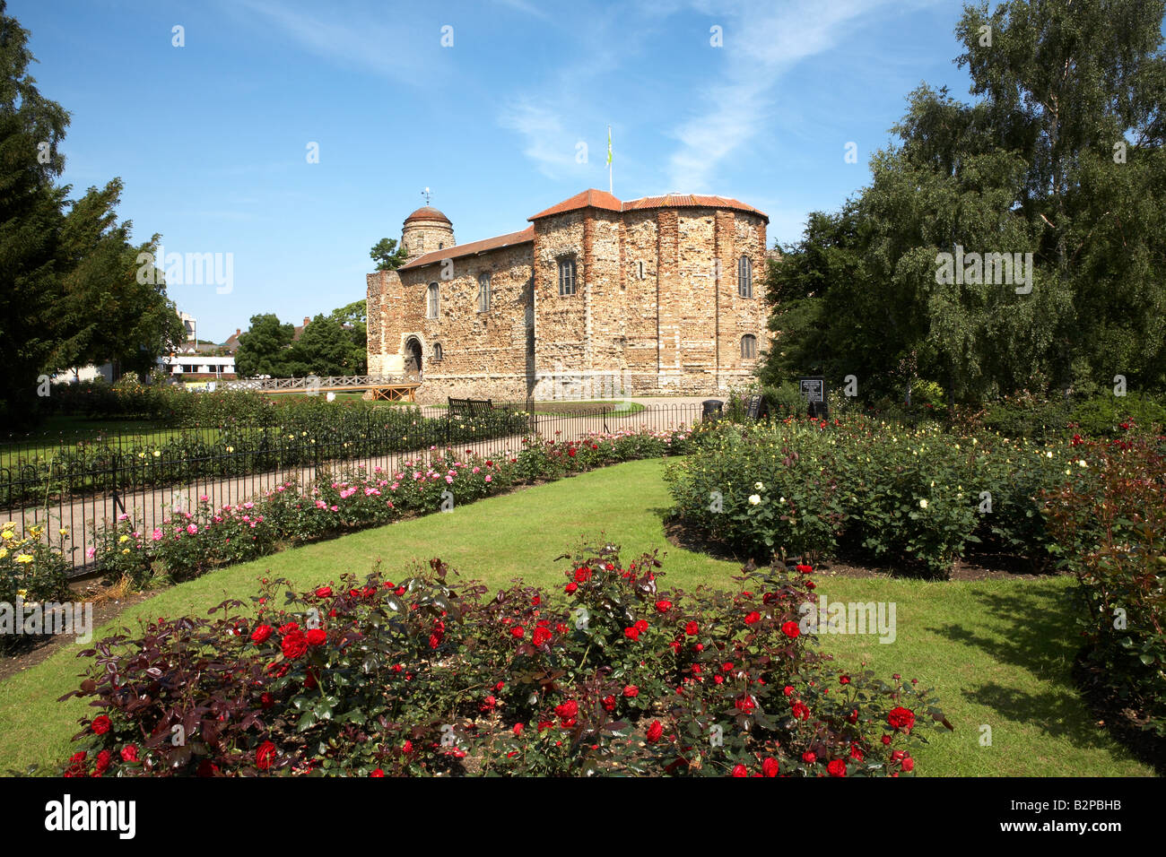 Musée du Château de Colchester Essex Angleterre Château supérieur Park Essex Banque D'Images