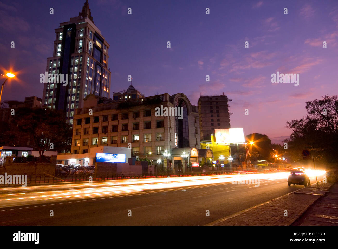 MG Road, Shanthala Nagar, Bengaluru (Bangalore), Karnataka, en Inde du Sud Banque D'Images