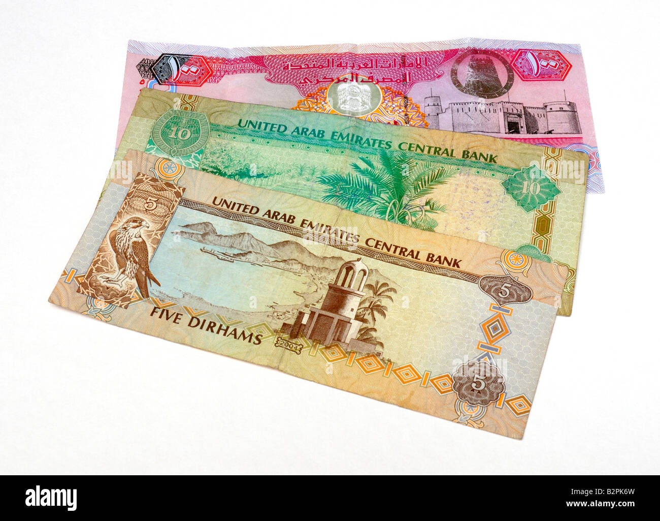Emirats Arabes Unis bank notes Banque D'Images