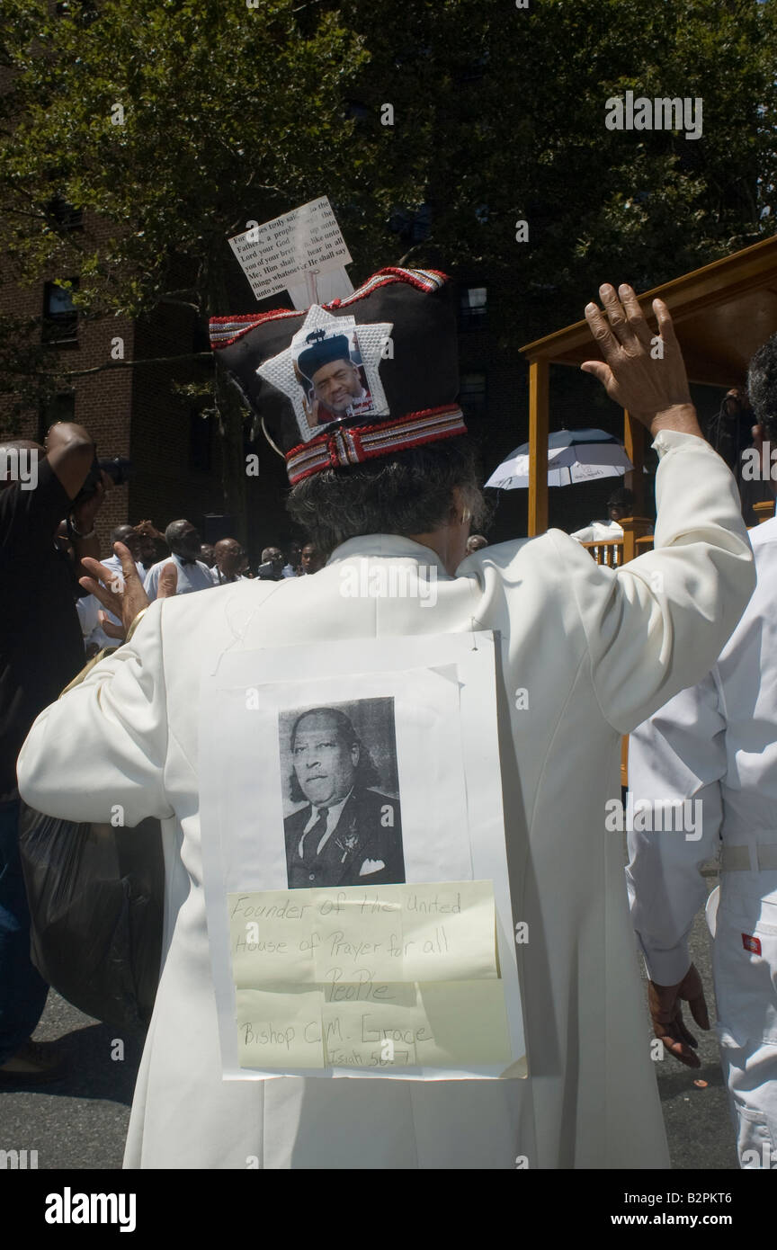 Le baptême de la religion pentecôtiste africains-américains Banque D'Images