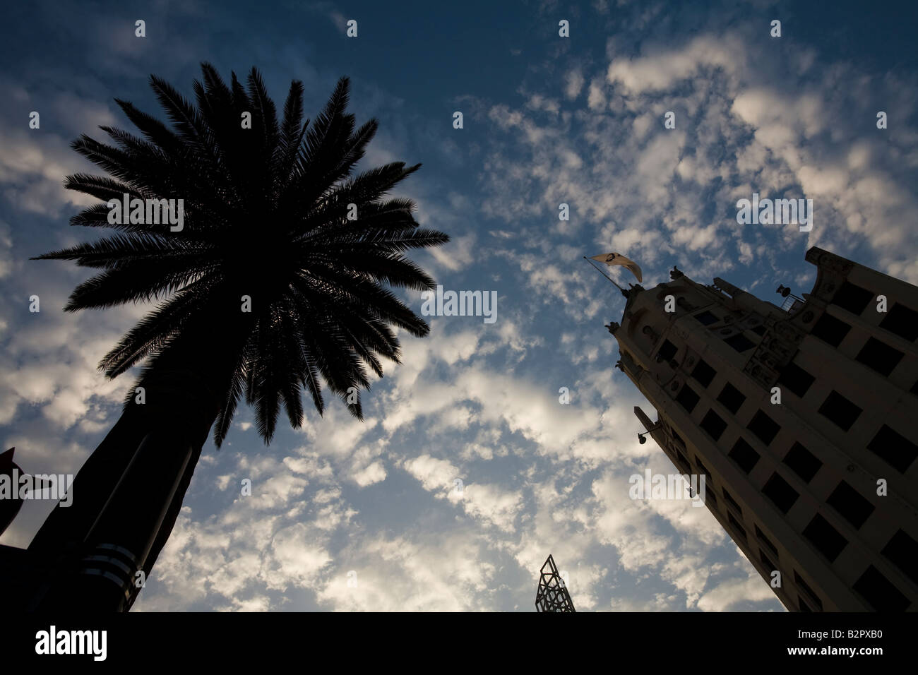 L'angle de Hollywood Boulevard et Highland Avenue Hollywood California United States of America Banque D'Images