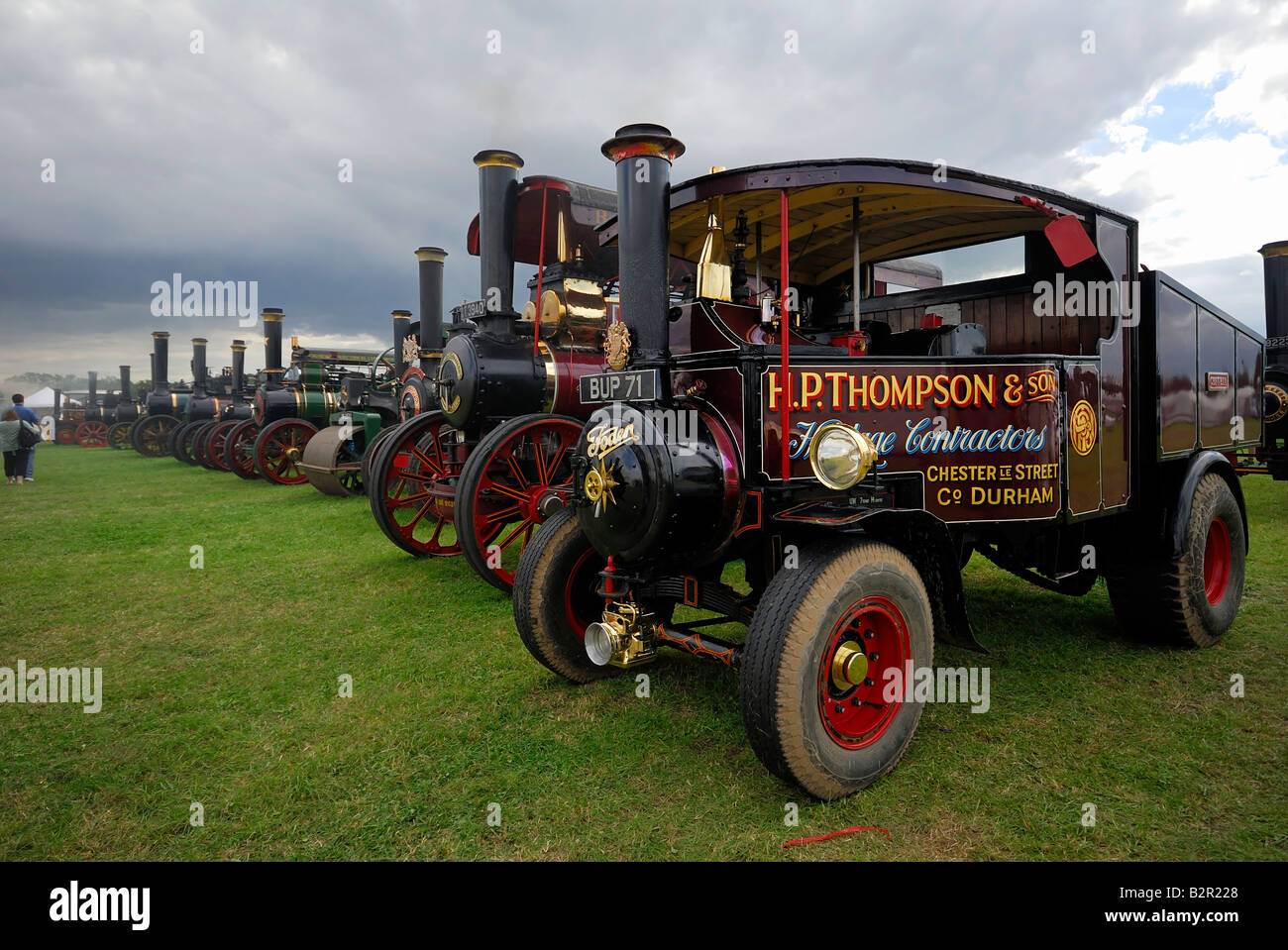 Chariots à vapeur à Pickering rally N.Yorkshire UK Banque D'Images