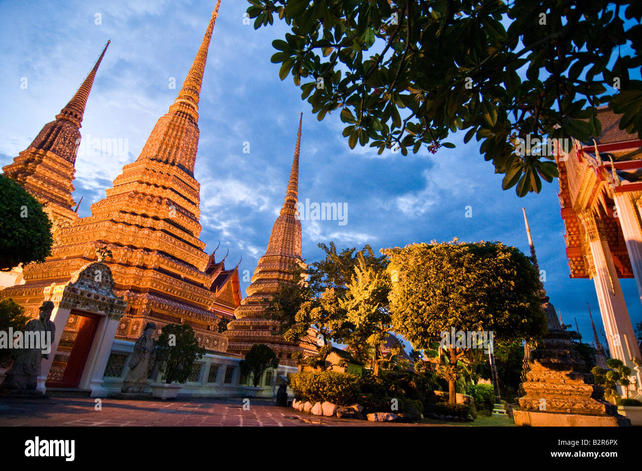 Temple Wat Pho en Thaïlande Banque D'Images