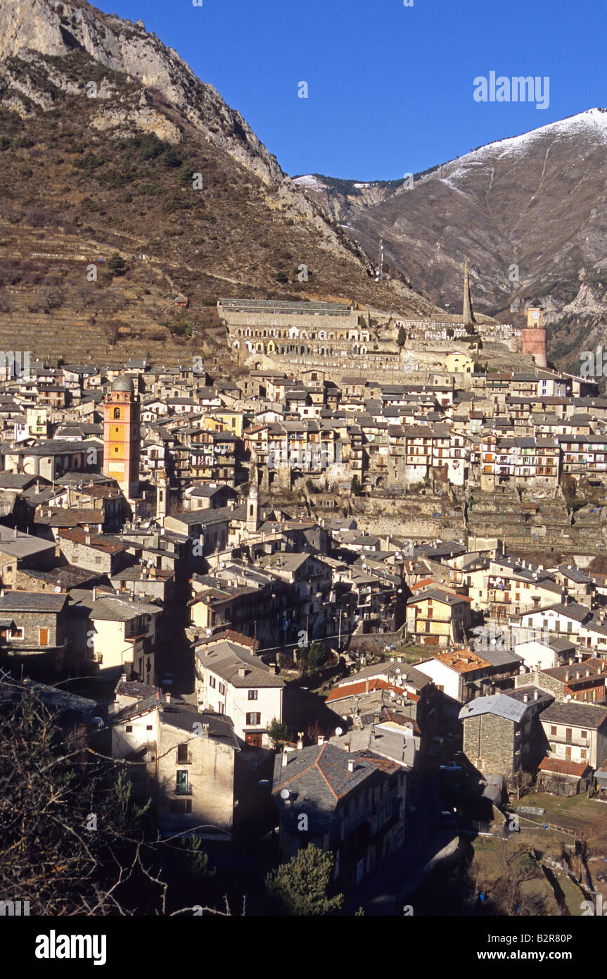 Vallée de la Roya tende Alpes-Maritimes 06 parc national du Mercantour Paca France Europe Banque D'Images