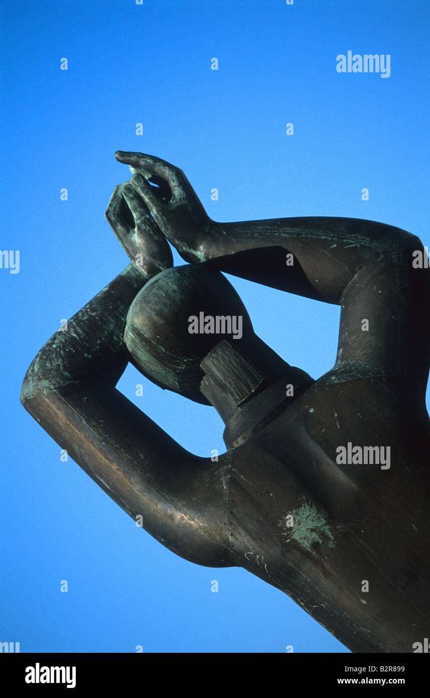Statue en bronze de la ville de Nice Alpes-Maritimes 06 Cote d'azur Paca France Europe Banque D'Images