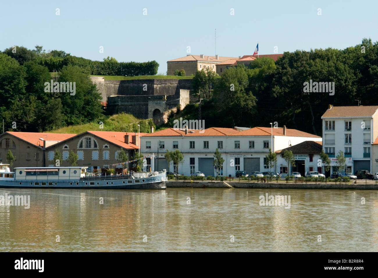 Entrée de la citadelle de Bayonne Aquitaine France Banque D'Images