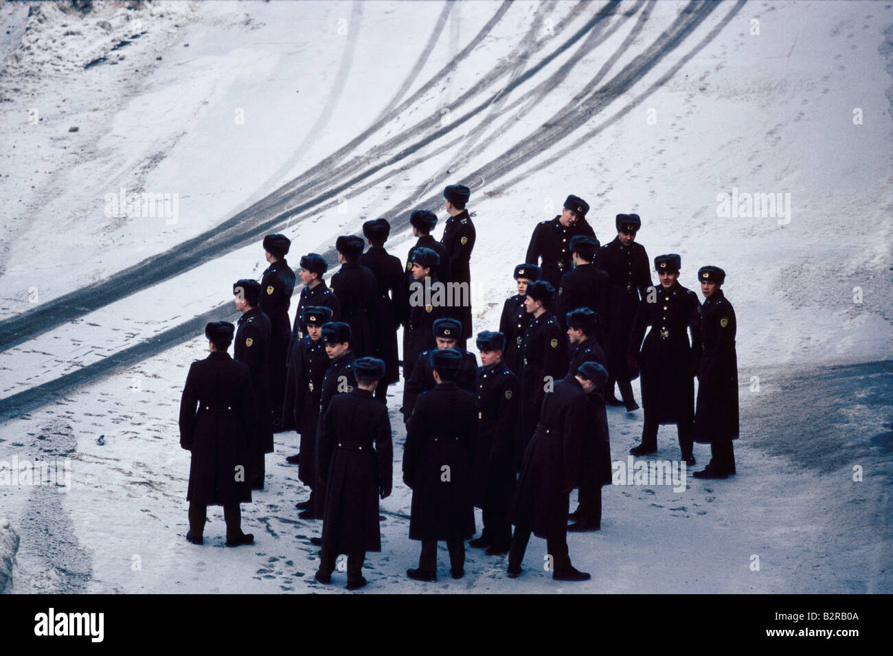 Moscou Saint-Pétersbourg groupe des cadets de l'armée Moscou 1983 Banque D'Images