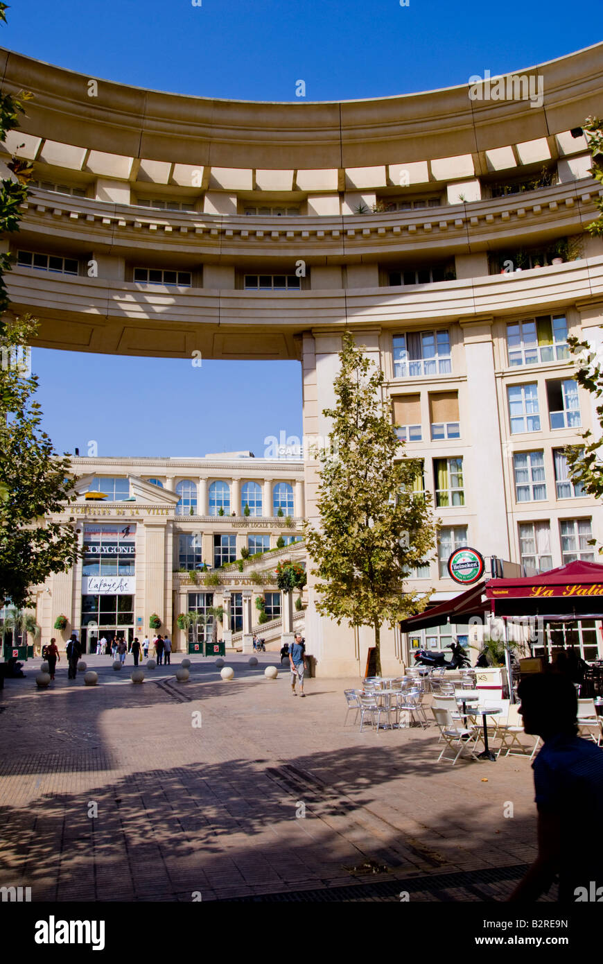 Europe France Montpellier Languedoc Roussillon Hérault Antigone Banque D'Images