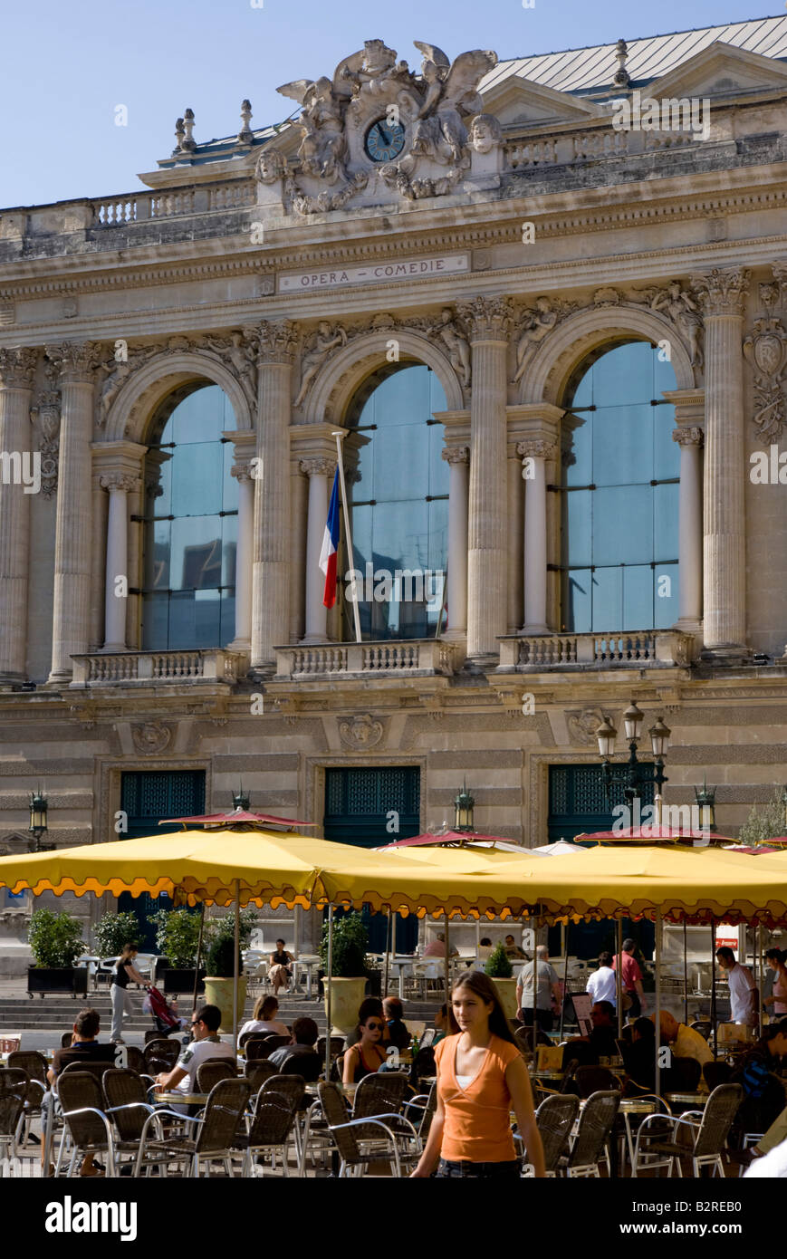 Europe France Montpellier Languedoc Roussillon Hérault ville Banque D'Images