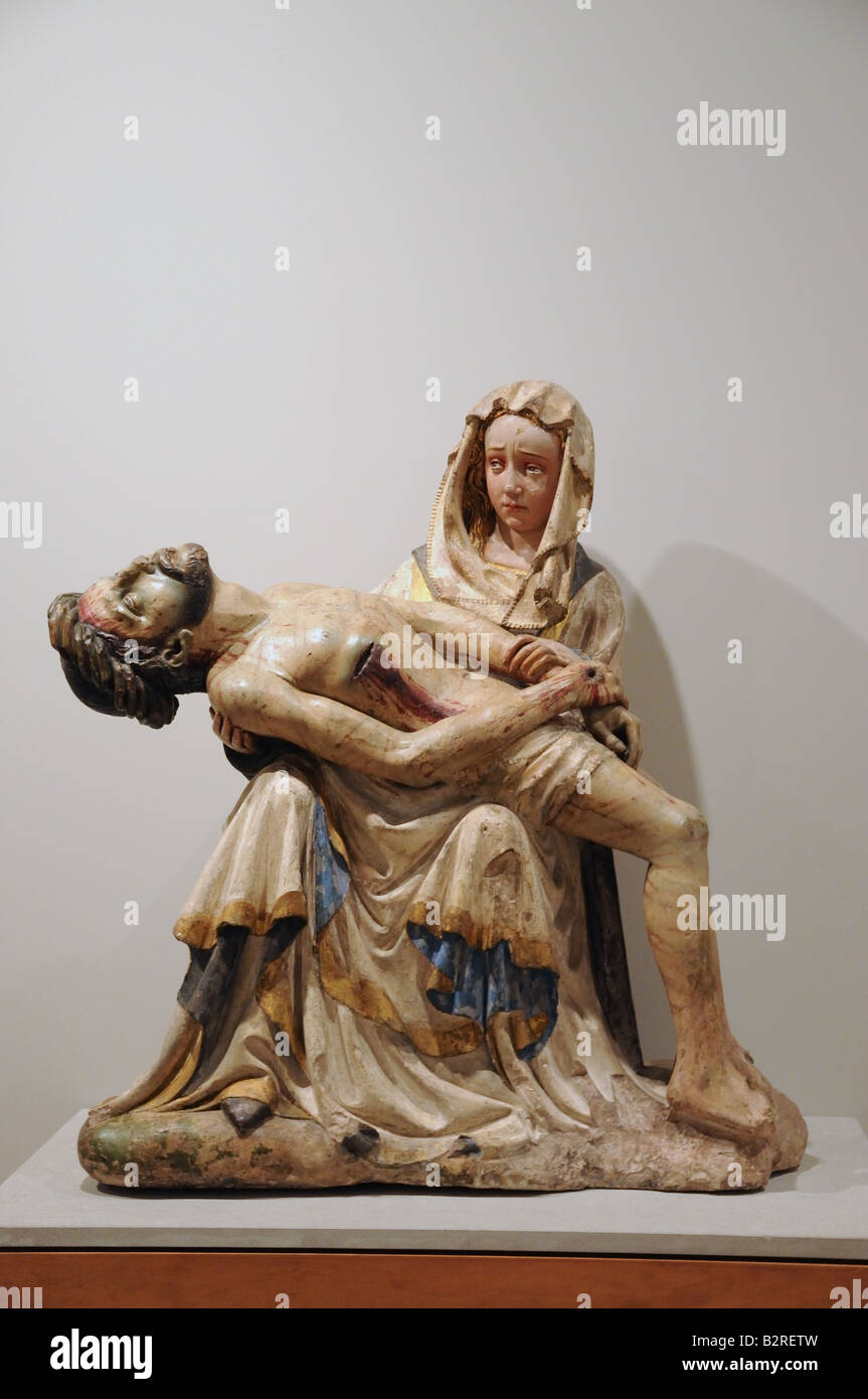 La sculpture en bois polychrome du Museo Nacional de Escultura Policromada Musée National de la sculpture polychrome Valladolid Espagne Banque D'Images