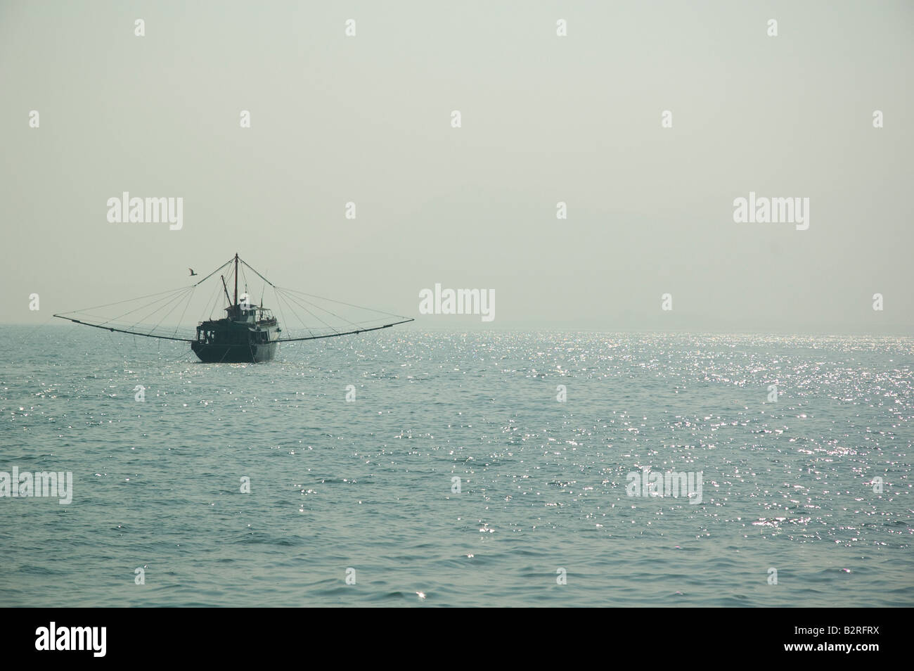 Trawler de sortir, Hong Kong Banque D'Images