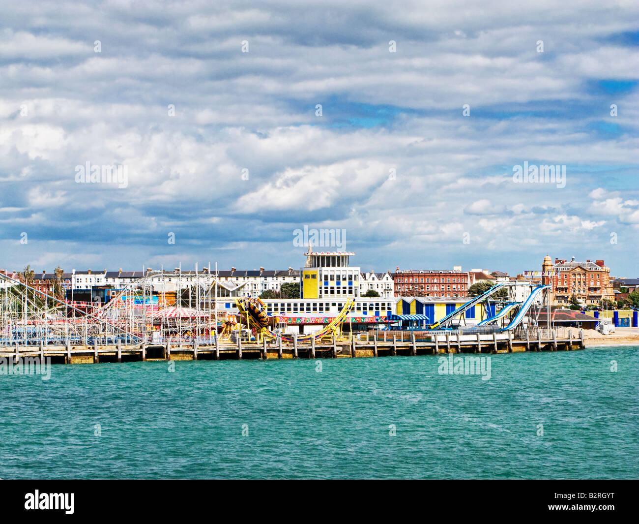 Le parc d'attractions de la jetée Clarence Pier à Southsea Portsmouth Hampshire England UK Banque D'Images