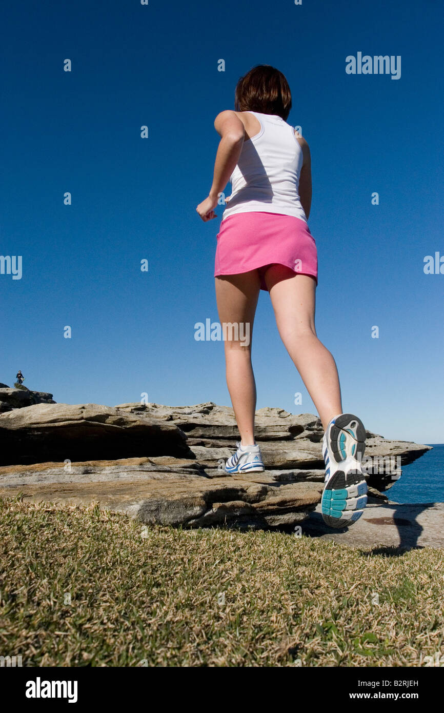 Coureur de femme Banque D'Images