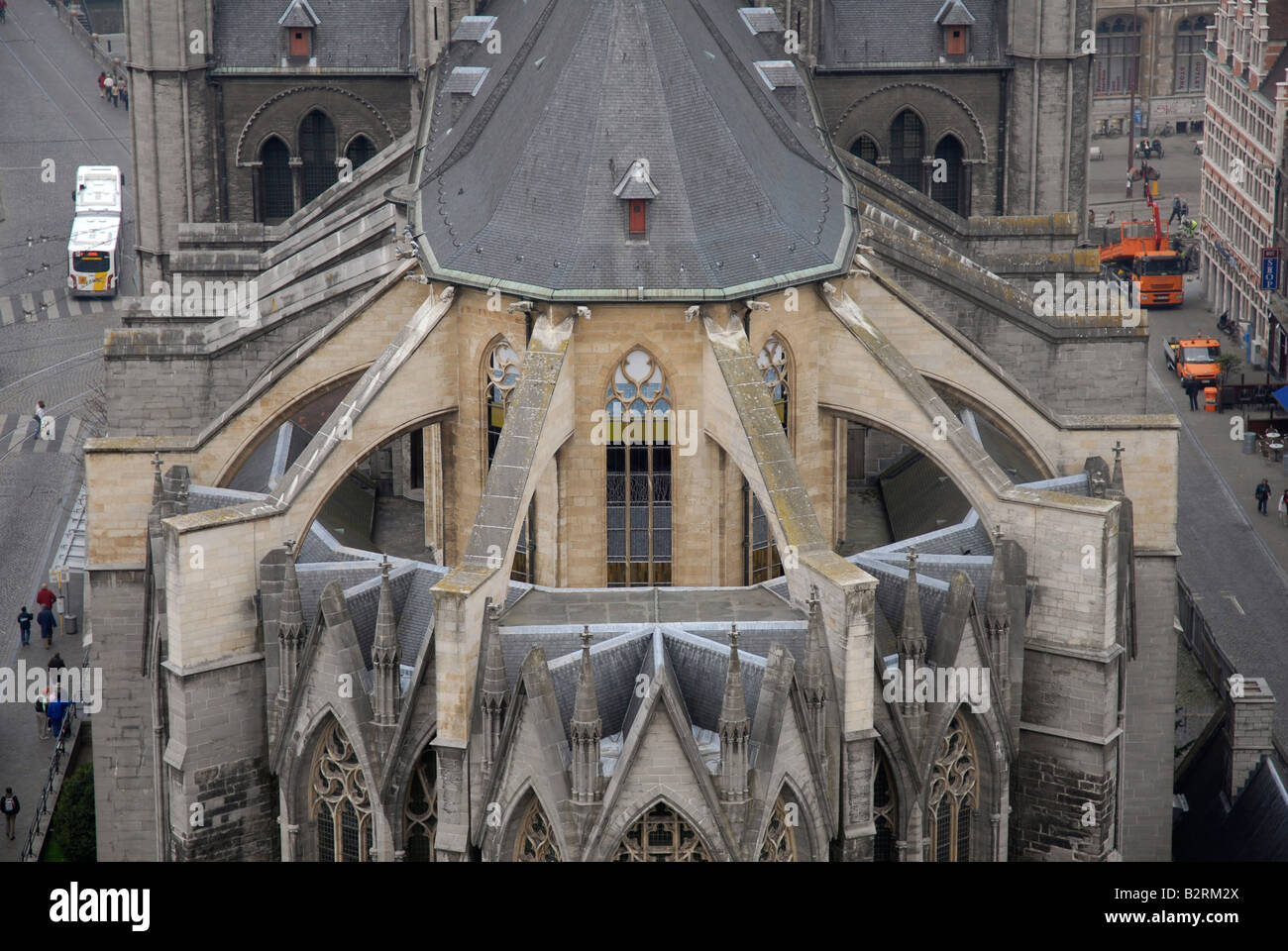 Église de Saint Nicolas le vieux centre-ville de Gand Belgique Banque D'Images