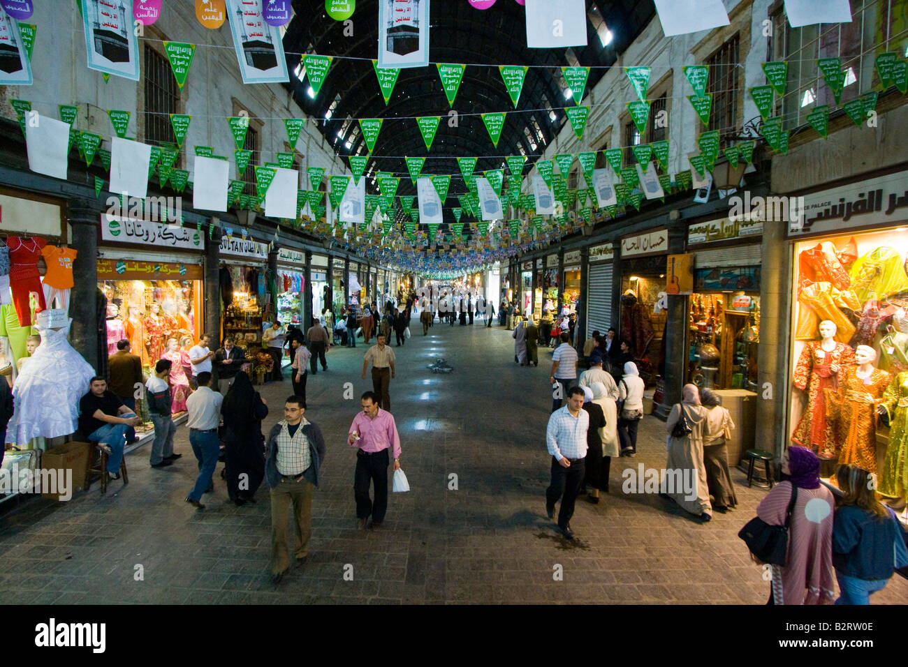 Souk Hamidiyya dans la vieille ville de Damas en Syrie Banque D'Images