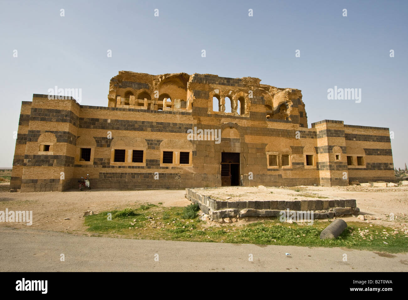 Ruines Romaines de Qasr Ibn Wardan en Syrie Banque D'Images