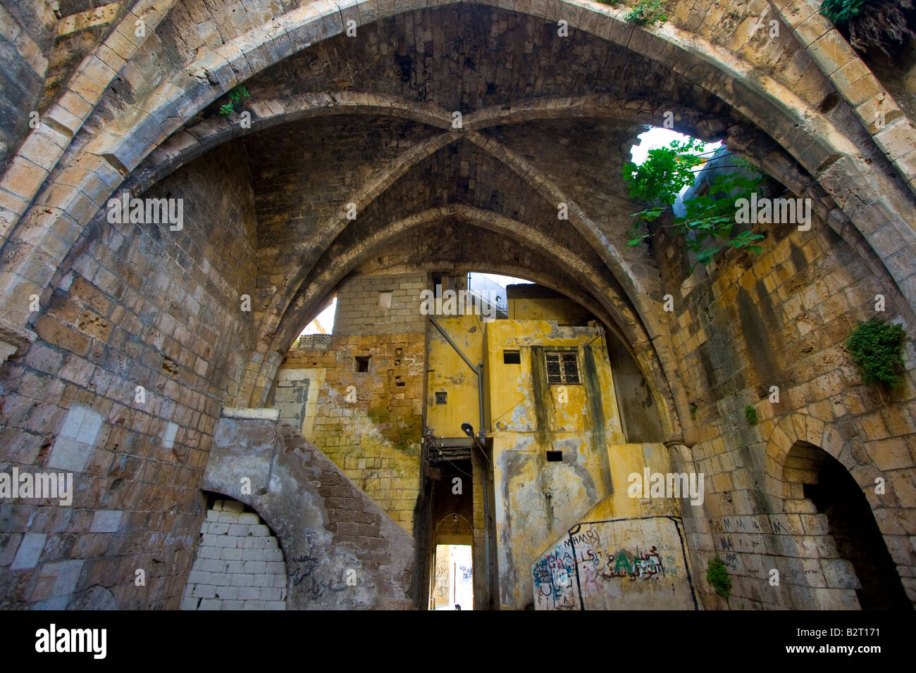 Dans Valuted reste du château des Croisés à Tartous en Syrie Banque D'Images