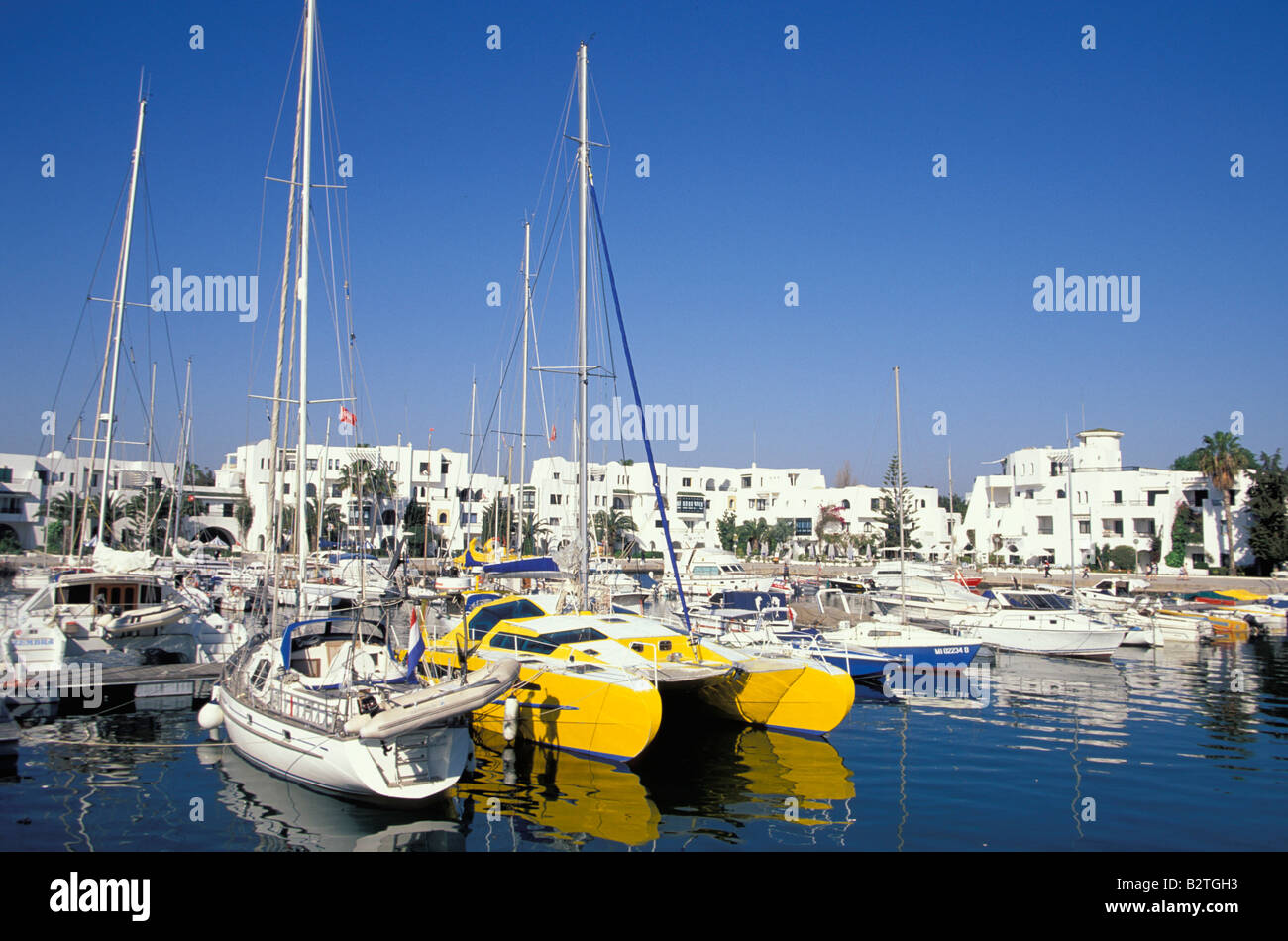 Harbour, Port El Kantaoui, Tunisie Banque D'Images