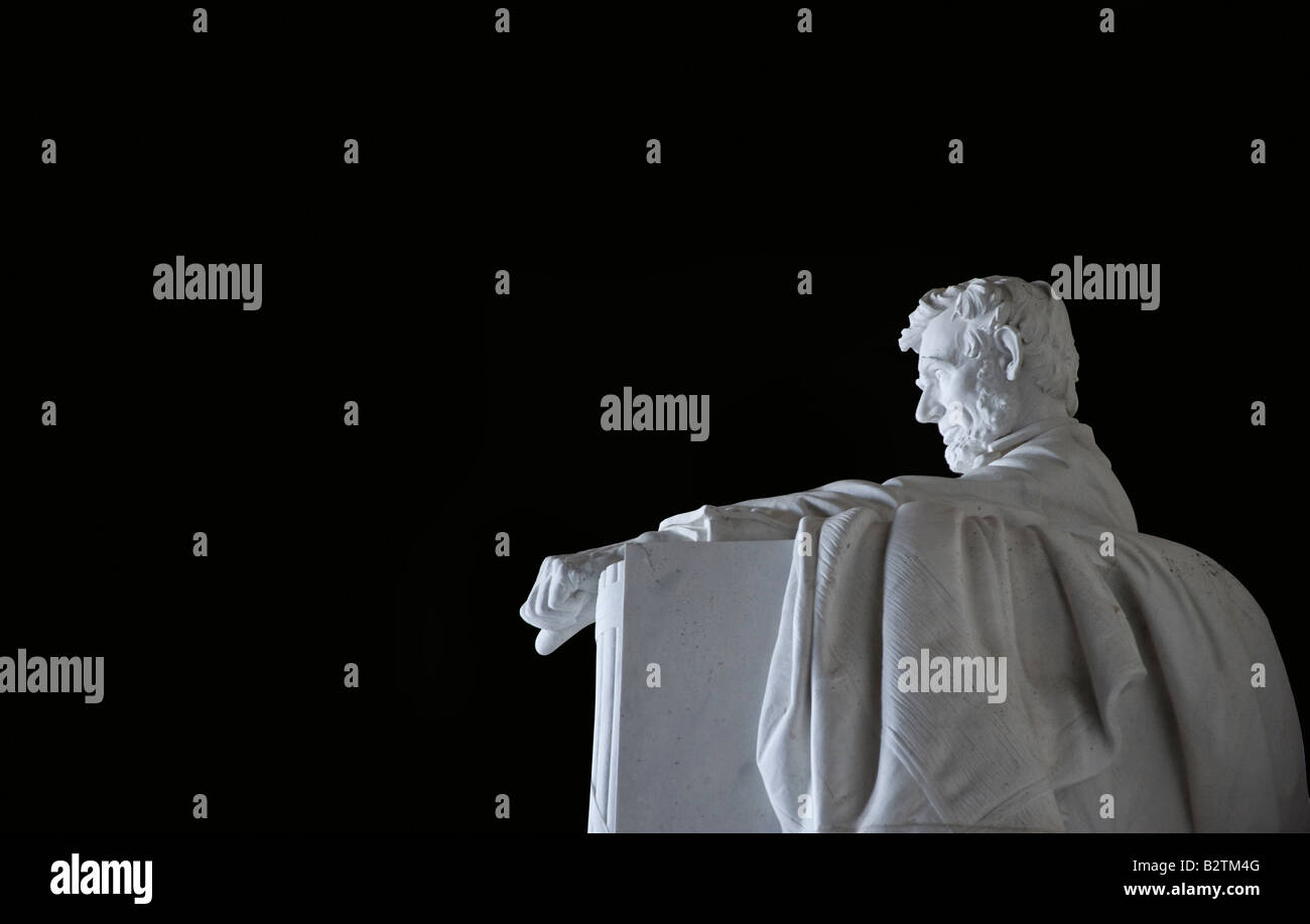 Abraham Lincoln Memorial Monument Washington DC USA Banque D'Images