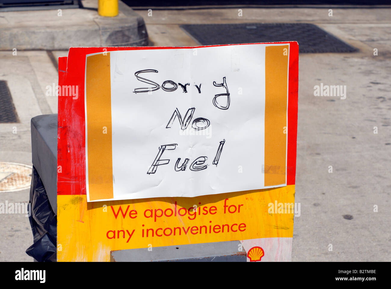 Désolé pas de carburant Banque D'Images