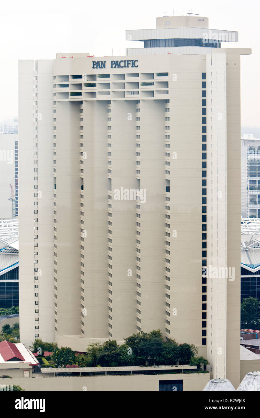 L'hôtel Pan Pacific Singapore Flyer voir Banque D'Images