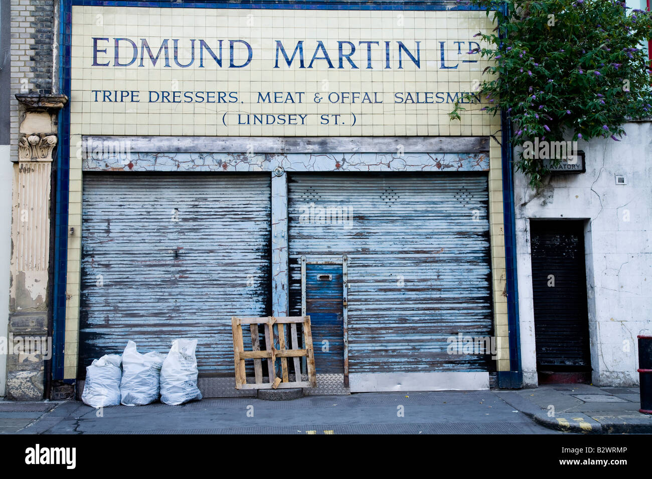 Boucherie dans Smithfields Market Londres Banque D'Images