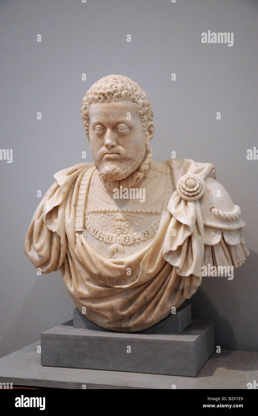 Sculpture de Philippe II Museo Nacional de Escultura Policromada Musée National de la sculpture polychrome Valladolid Espagne Banque D'Images