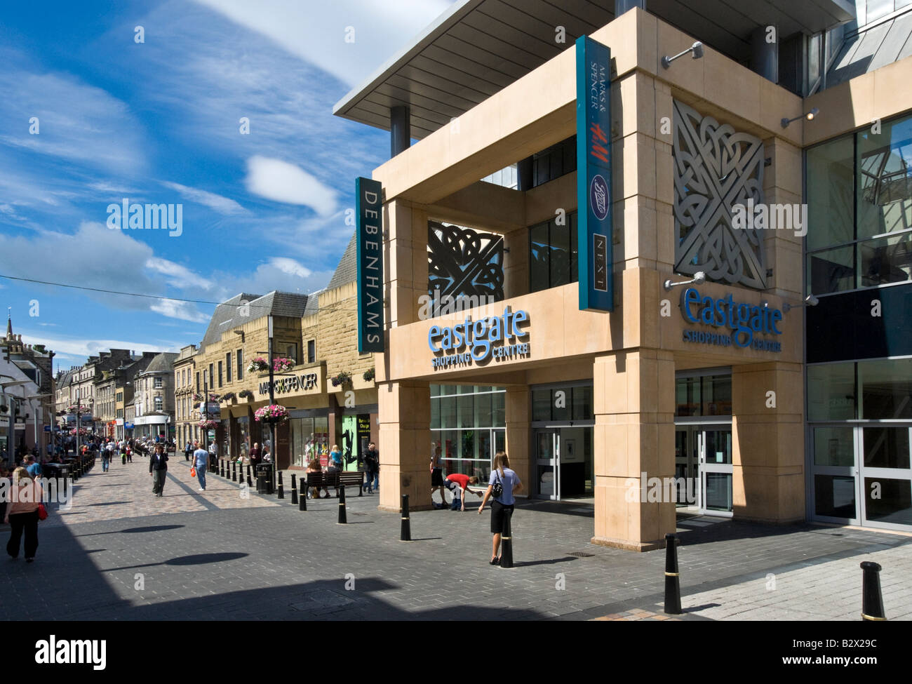 Entrée de centre commercial Eastgate dans le centre d'Inverness en Ecosse Banque D'Images