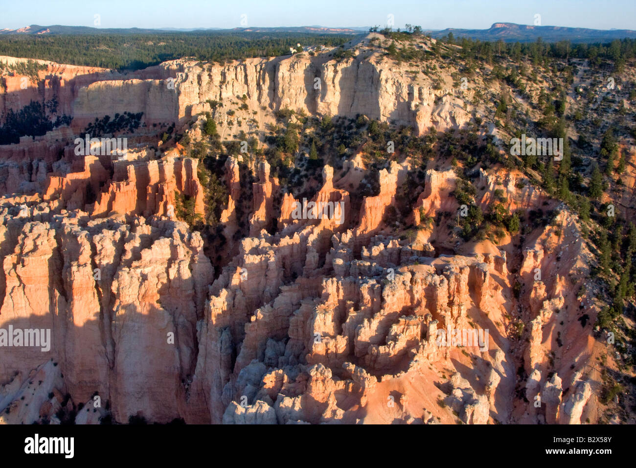 Bryce Canyon à partir de l'air Banque D'Images
