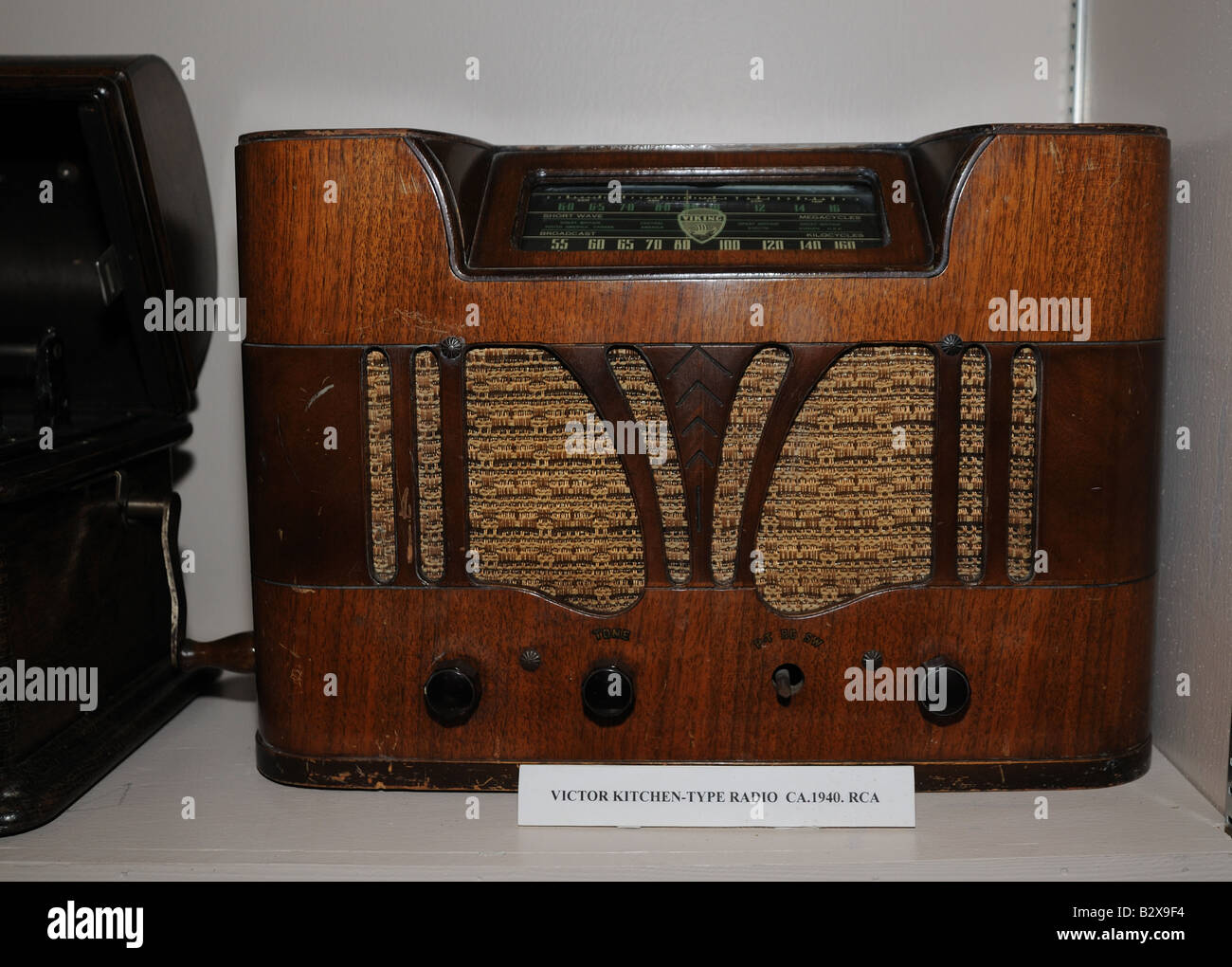Un Viking la radio à ondes courtes à partir de 1940. Celui-ci était utilisé à Corner Brook, Terre-Neuve et s'est retrouvé dans le musée de la ville. Banque D'Images