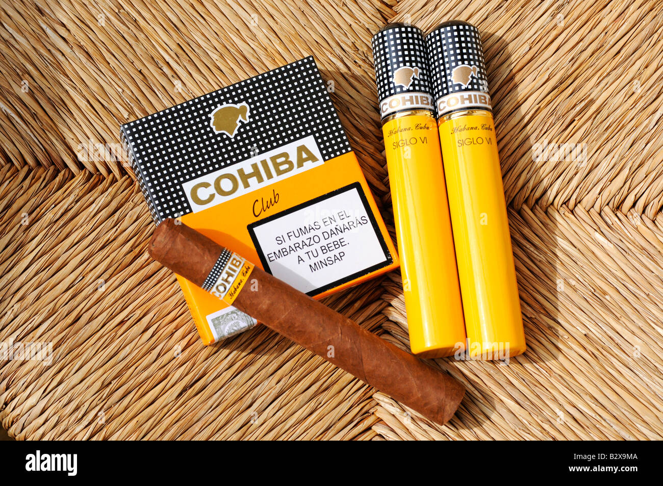 Cigares COHIBA Banque D'Images