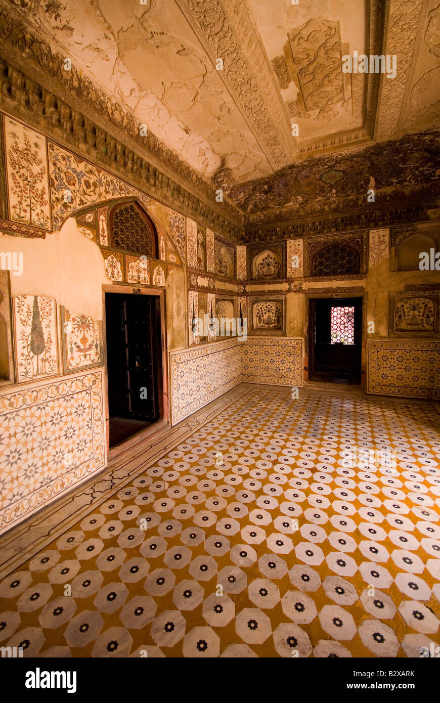 Itimad Ud Daulah Mausolée (Baby Taj), Agra, Uttar Pradesh, Inde, sous-continent indien, en Asie Banque D'Images